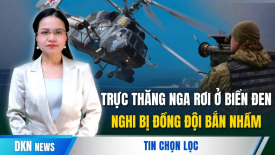 Trực thăng Ka-29 của Nga rơi ở Biển Đen nghi bị đồng đội bắn nhầm?