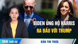 Bầu cử Mỹ: Ông Biden ủng hộ bà Kamala Harris ra đấu với ông Trump